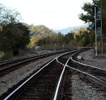 Switch from #1 track to the "Switching Lead" is lined for CSX local L206.